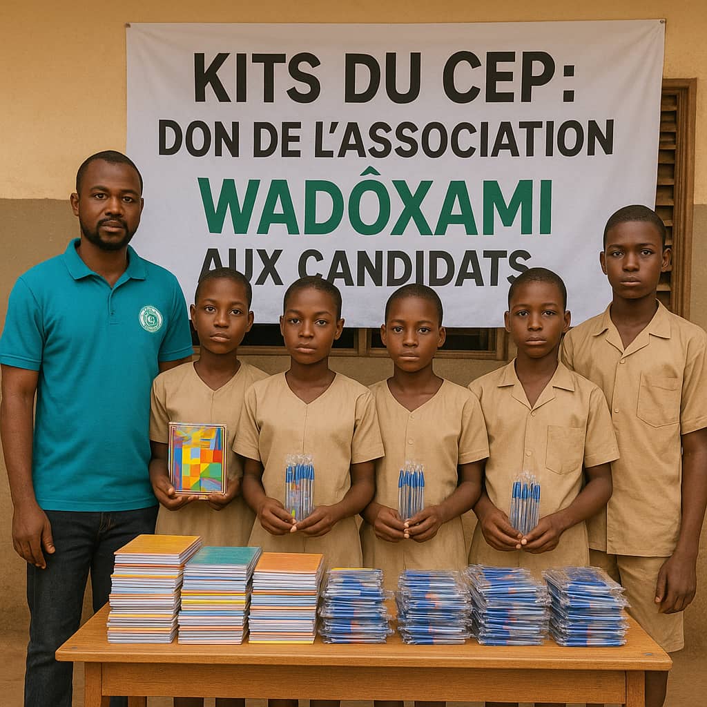 Distribution de kits scolaires par WADÒXAMI aux candidats du CEP
